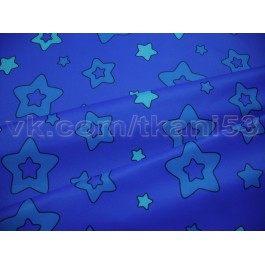 Мембранная ткань "Звезды синий"